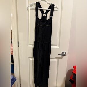 Wilfred Black Jumpsuit with Front Zipper